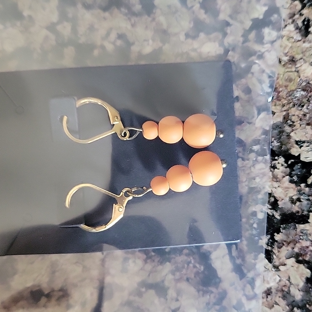 Glass bead earrings